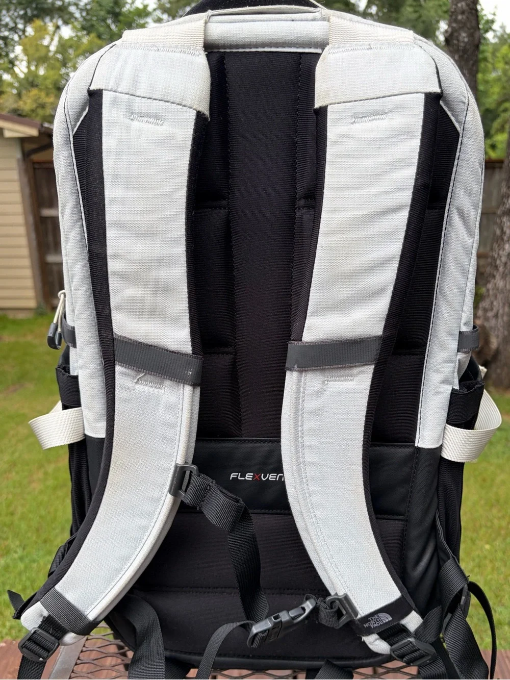 The North Face Light Gray and Black Recon Backpack 30L